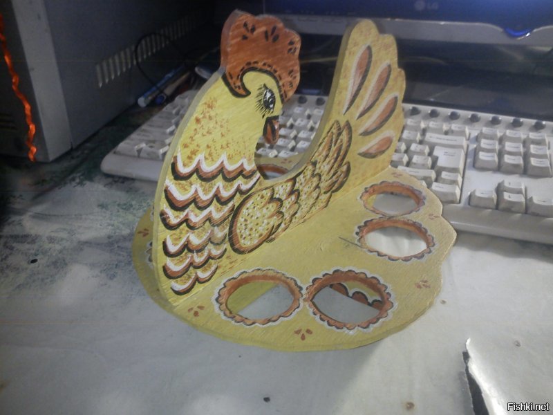 Моя поделка из лагеря, под пасхальные яйца.