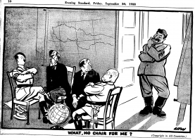 А вот что о ситуации думали в 1938-1939 году....
Союзниками Гитлера выступают Великобритания, Франция, Италия, Венгрия, Польша, Бельгия, Румыния.... Противником Гитлера является только - СССР.

Но это не так интересно.