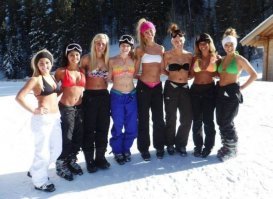 Девушки зимой