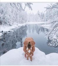 Девушки зимой