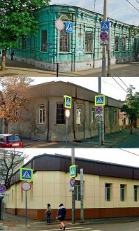 У нас в райцентре полно старинных и исторических домов.
Вроде стараются НЕ НАВРЕДИТЬ, хорошо, что у там такие "реставраторы" не находятся. 
В принципе, если в центре на старой части убрать современные вывески и повесить соответствующие, то можно кино любой эпохи снимать , вплоть до 18 - 19 века, когда и многие ЭТИ дома появились.