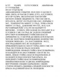 Кадры жёсткой посадки Boeing-737 авиакомпании Utair в Коми