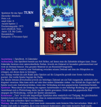 Всё что нашёл. Видимо не очень популярная игра.
Это игра для двоих, называется "Трек". В начале игры у каждого игрока есть 7 шестеренок, одна из которых имеет стрелку, указывающую на направление вращения. В начале игры колеса устанавливаются в положение, изображенное на фотографии (важно, чтобы ведущие колеса стояли именно на 4й справа позиции). Расстояние между осями таково, что любые колеса на ортогонально смежных осях зацепляются, а по диагонали - нет.

Во время хода игрок может переместить любое из своих колес на ближайшую свободную ось (по диагонали тоже можно). Чтобы победить, игрок должен выстроить цепочку так, чтобы провернуть ведущее колесо соперника в направлении стрелки, отмеченной на нем. Пробовать вращать колесо можно после хода. Если главное колесо противника не движется или движется в неправильном направлении, активный игрок проигрывает.