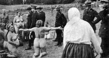 Акция протеста против присяги Канаде русских "духоборов" Канада 1953г