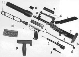 Для п.4 можно добавить, что каждый тип оружия имеет свои частотные характеристики звука выстрела. Поэтому заводские глушители рассчитываются под конкретное оружие. Отсюда количество, форма и расположение сепараторов  в глушителе будет разным. Сепараторы образуют резонансные камеры, отражаясь в которых звуковая волна "переворачивается" в противофазу и фактически звук гасит сам себя. Как пример можно привести конструкции глушителей ВСС и ОЦ-14. При одинаковом количестве шайб сепаратора и одинаковых боеприпасах, расположение шайб в глушителе - разное.