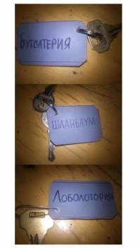 Абычный инстетут, прохадная. Ключи там хронят.