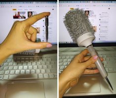 Специальная игла для разделения прядей.