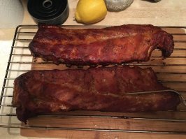 Вот мое на прошлые выходные , купил себе мобильную коптильню на электричестве . Получаеться очень отлично и мариновать не чего не нужно , только если курицу пару дней .