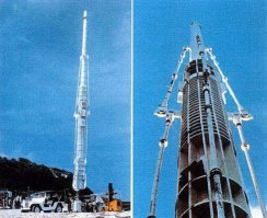 Самые большие пушки - пушки проекта Харб,
длина ствола достигала 40 метров, а вес снарядов   180 килограммов, с начальной скоростью 3600 метров в секунду.