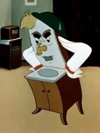 Вдруг из маминой из спальни,
Кривоногий и хромой...