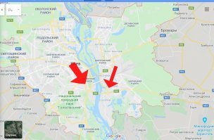 Хз. Окраина, это или нет. До границы города - 3км. Слева Печерск - центр, справа собственно сабж.