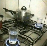 Сначала вскипяти два стакана воды...