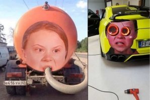 Грета Тунберг стала прототипом секс-куклы и порностикера канадской нефтекомпании