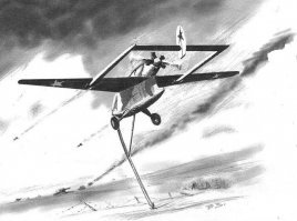 да полный п...ц, какое-то "оружие отчаяния", а не боевая машина.  Типа "штурмовика" Москалёва. Где, млять, одноразовых пилотов на эти гробы собирались брать?