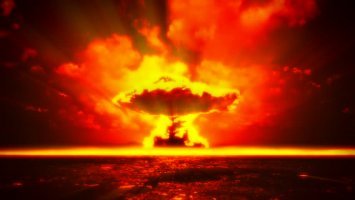 После того, как они что-то распылили в небе и улетели, последовал выстрел зажигательной ракетой и ты-дыщь!!!!