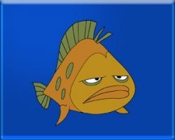 Джеральду так-то на сковородку пора. Еще он  не напомнил рыбу Перец: