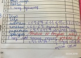 У моей больше перлы пишут в дневнике. Храню, потом буду показывать.