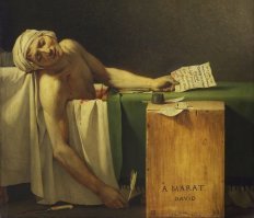 Марат убитый в ванне....   эту сцену роялисты замутили?