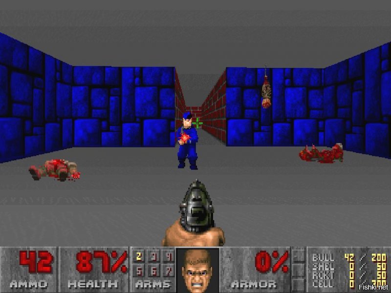 А как же Wolfenstein 1992 года? Много из нее в Doom перенесли.