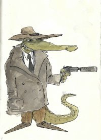 "Там его убил и съел крокодил"