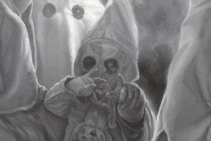 С таким же успехом можно предположить, что на него шёл юный Ку-Клус-Клановец. А вот, кстати, и он сам