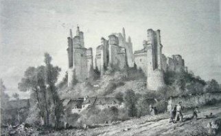 Замок Пьеррфон (Франция) в середине 19-го века и сейчас.