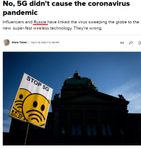 Как можно так искажать свои собственные доказательства???  Вы сами приводите картинку, подпись на русском к которой диаметрально противоположна тому, что написано на картинке.  ДИАМЕТРАЛЬНО!  Я не касаюсь сути спора, но будьте повнимательнее.  

Итак, Ваша подпись: "В распространении этой теории заговора некоторые зарубежные СМИ обвинили Россию."

На самом деле здесь написано: "влиятельные люди и Россия связали вирус, покоряющий весь мир с новой сверхскоростной беспроводной технологией.  Они ошибаются".

Надеюсь, что я не один, у которого появилось время на карантине вчитываться во все, включая опечатки, маразмы и неточности.  Надеюсь, что скоро выйду на работу и не буду здесь выступать.  Всем здоровья.  Будьте аккуратны с вольными интерпретациями чужих новостей, особенно когда дело касается переводов плохо известного вам языка.

На скрине-картинке написано: "