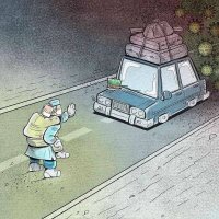 Коронавирус глазами иранского карикатуриста