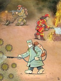 Коронавирус глазами иранского карикатуриста