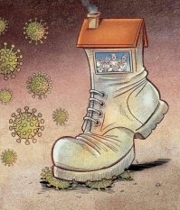 Коронавирус глазами иранского карикатуриста