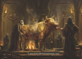 Вообще, это напоминает орудие пыток (казни) "Медный бык".