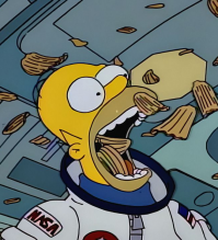 Он уже и астронавтом бывал. Может померяться с Гомером Симпсоном... количеством профессий