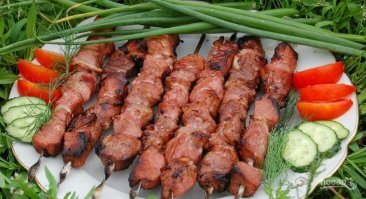 С шашлыком!