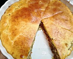 ТС хороший рецепт, быстрый. Итог-  вкусно и нежно однозначно! Единственное что добавлял, это специи
1. Черный перец
2. Острая паприка кусковая
3. Молотый лавр
4. Кориандр молотый
5. Чабер молотый
6. Тмин
Один минус, либо его надо перевернуть после приготовления кверху дном, либо кушать как пирог практически невозможно
ну а так все очень понравилось .спасибо