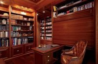 Да ну так себе "обновление"! Перекрасить стенку в белый? А вы в курсе, что вы её ещё на 100 лет состарили? :))



Ушлёпство старой мебели не в цвете или отсутствии "смешных треугольничков", а в самой концепции. Стенка - это тот же "увеличенный сервант" с непременным прозрачным отделением разряда "смотрите, сколько у нас ненужного стеклянного хлама!". Плюс, эти ушлёпские "ножки", о которые не бился только безногий! Фактура дерева - тоже грошовая (несмотря на то, что нарисовать на плёнке можно было что угодно!). Посмотрите на любой "дорогой кабинет":



Ну что, всё ещё хочется покрасить в белый? :)) И это ещё не самый "лакшери" вариант, но всё равно - кругом сплошь дерево и смотрится солидно.