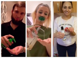 Интересно, а средненькой это муж нарисовал, таким образом с коронавирусом борется?