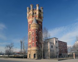 Водонапорная башня Обуховского завода в Санкт-Петербурге