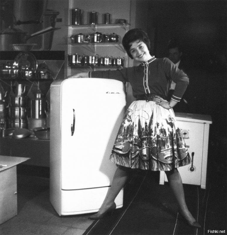 Реклама холодильника «Ока», 1960 г.