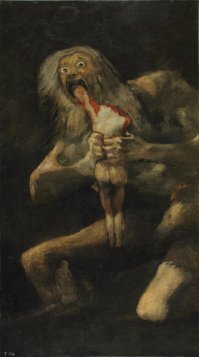 Очень рад, что мужик остановился на косплее Сатурна - Рубенса, а не  варианте Франциско Гойя