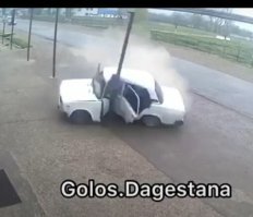 Авария дня. ДТП с отечественной "классикой" в Дагестане