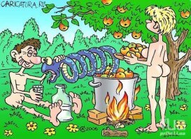 Адам и Ева, славянский вариант: