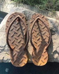Недавно новые сварил , на более толстой подошве...