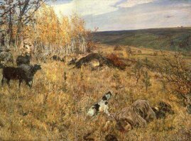 в детстве меня сильно впечатлила вот эта картина, может потому что сам был ребенком , хотя остальные видел ...