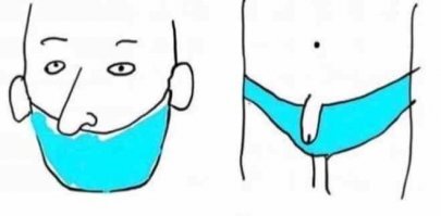 Появились маски с отверстием для соломинки