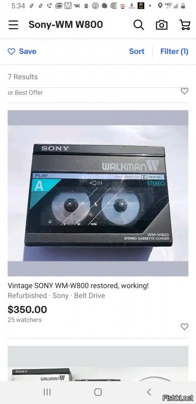 Sony-WM W800