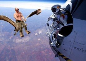 Рекордный прыжок от самой границы с космосом