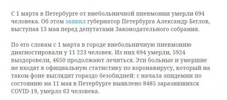 Все лгут, кто как может.  Но дураки иногда проговариваются. Послушаем любимого всеми нами Александра("на дне")Беглова.  Выводы сделайте сами.