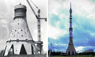 Как выглядели самые известные мировые достопримечательности в самом начале