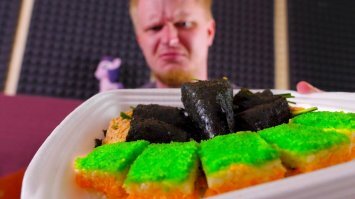 ...В мире не зарегистрировано ни одного случая боязни столь вкусного и популярного во всем мире блюда...
  В мире еще есть люди, кроме меня, которые никогда не ели суши.