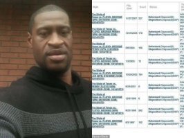 Кто такой Джордж Флойд? 
1)1997 - 
2) 1998 – попытка кражи;
3) 2002 – незаконное посягательство на собственность;
4) 2002 – хранение наркотиков – 30 дней ареста;
5) 2002 – хранение наркотиков – 8 месяцев в тюрьме;
6) 2005 – хранение наркотиков – 10 месяцев в тюрьме;
7) 2007 – обвинён в вооружённом ограблении во время домашнего грабежа в Хьюстоне, во время ограбления он направил пистолет на беременную женщину, прямо на ее живот. Белую, кстати. И сказал: «Давай бабло и золото – или я пристрелю твоего еще не родившегося ребенка» В 2009 году приговорён к 5 годам заключения в рамках соглашения о признании вины."